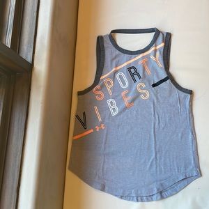 Under armour workout tank, youth M